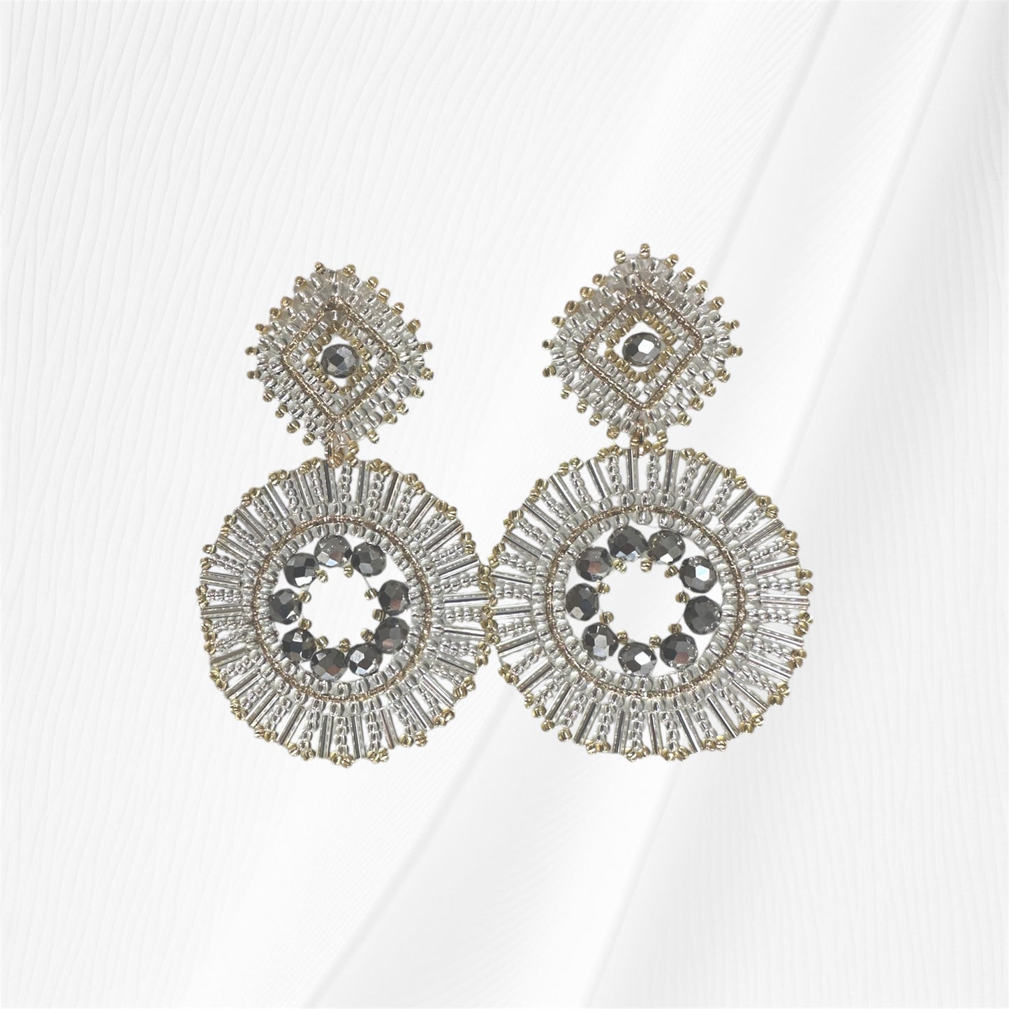 Silver Star Shine Earring