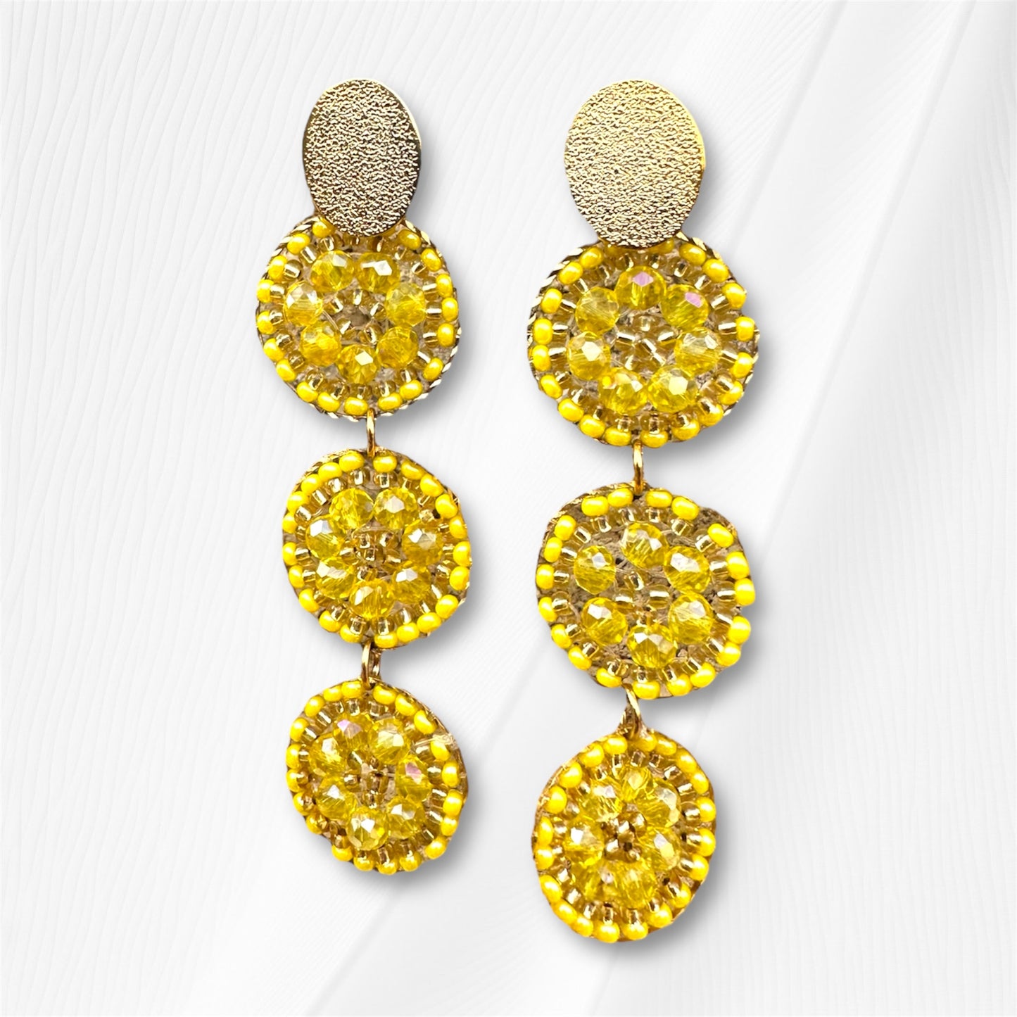Summer Honey Beaded Earring