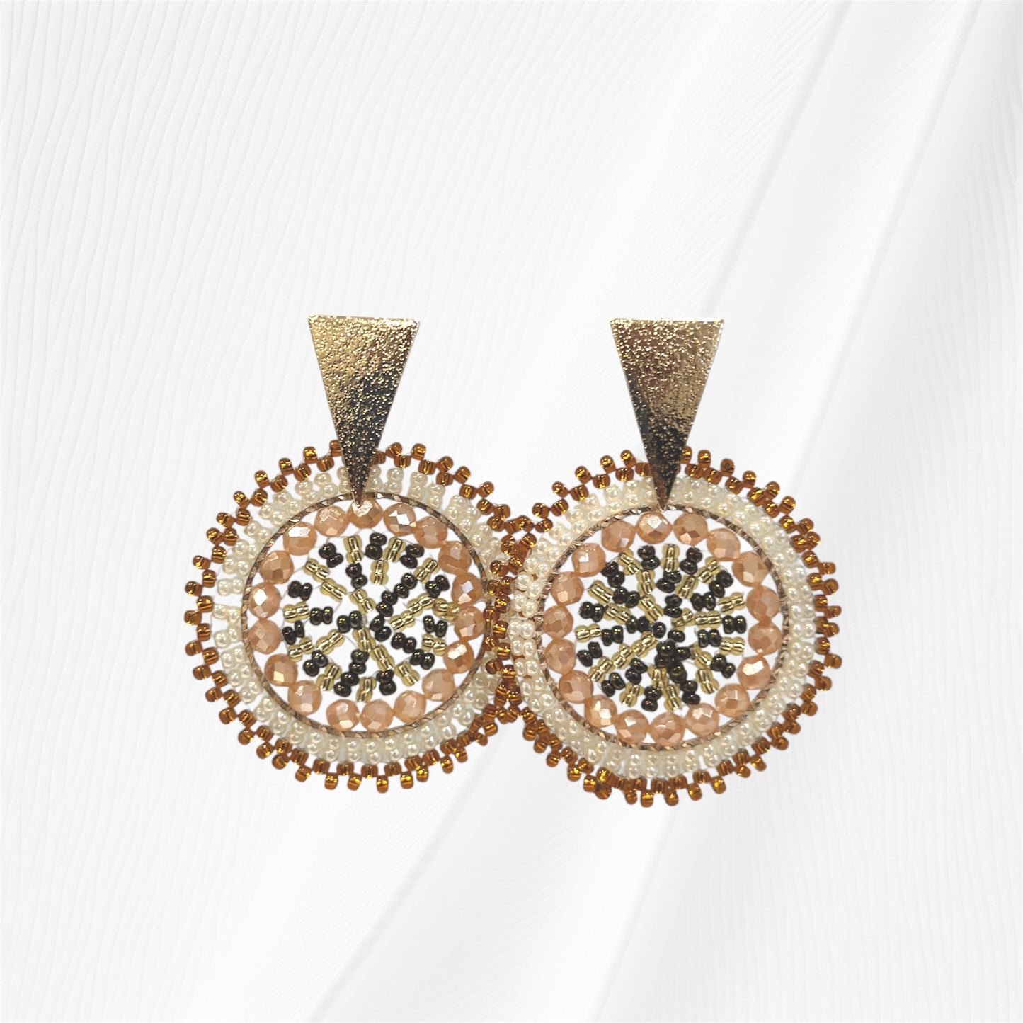 Upside Brown Earring