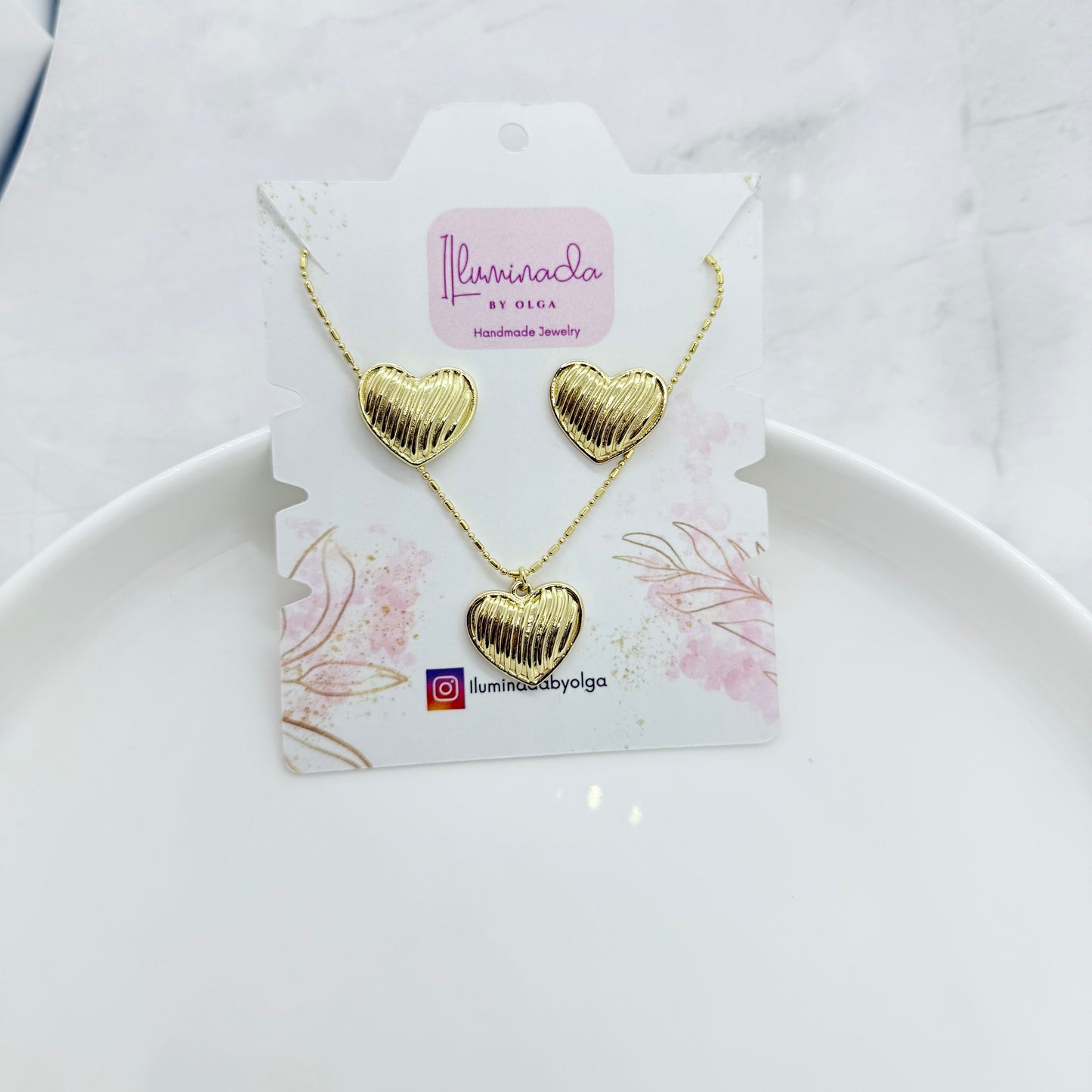 Striped Heart Set