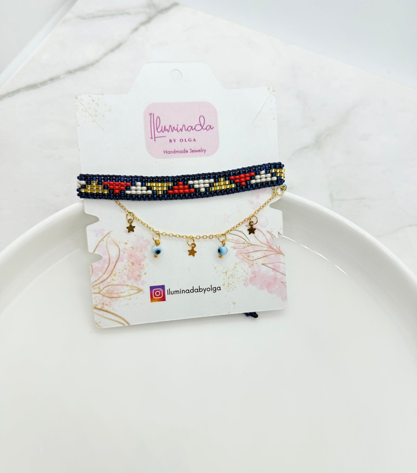 Double Evil Eye Anklet