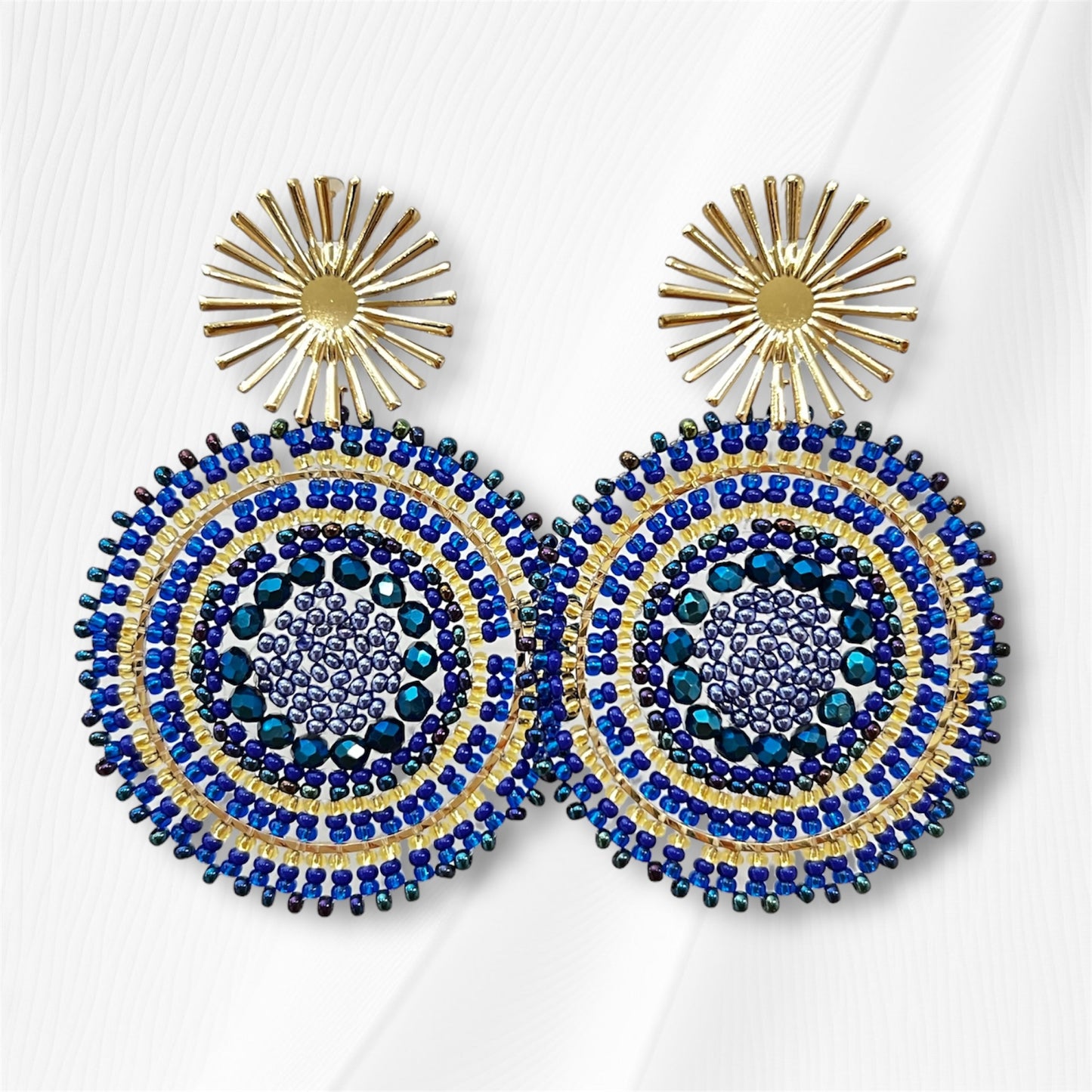 Extra Large Star Beaded Earring