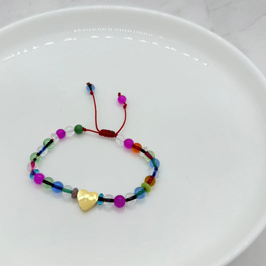 Rainbow Golden Heart