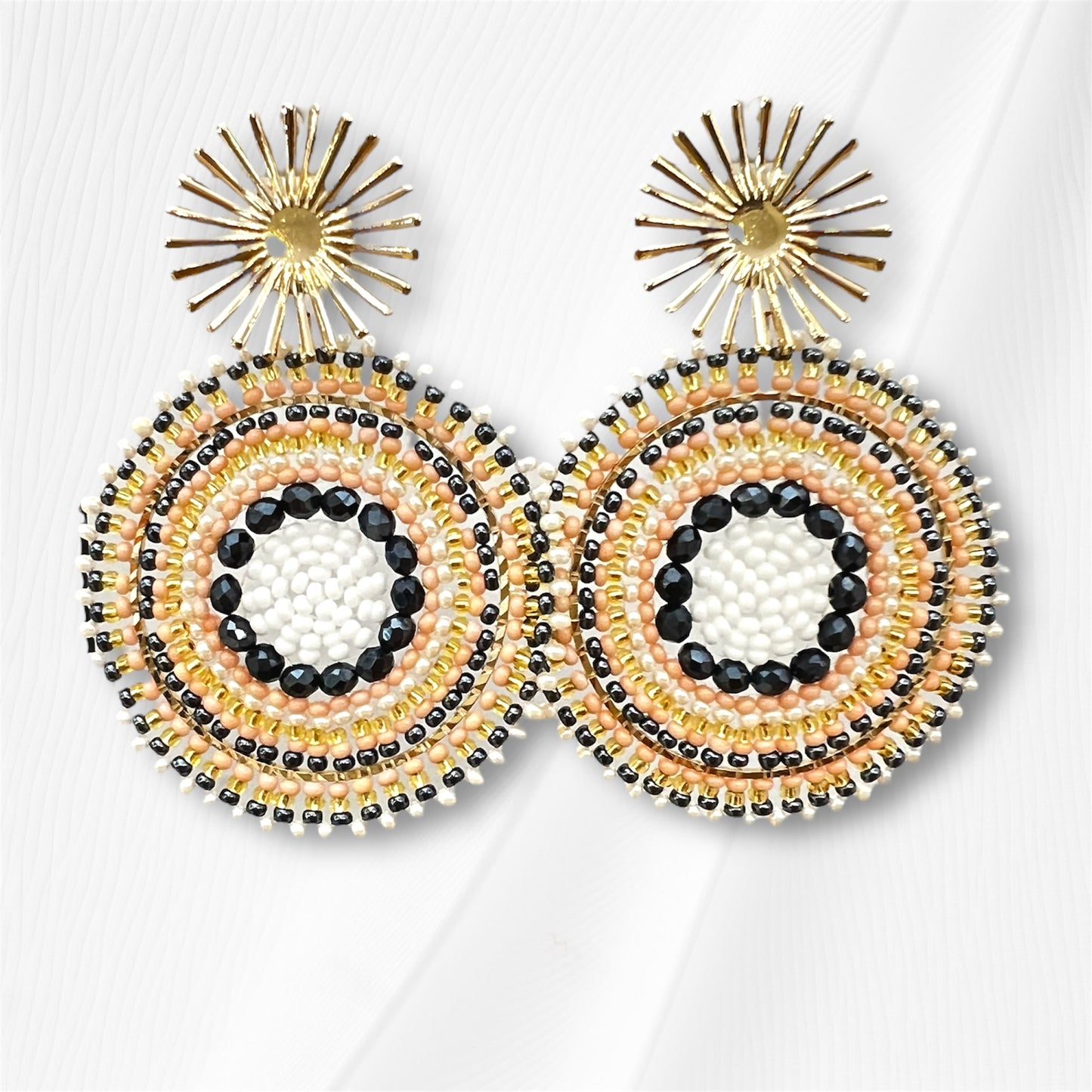 Extra Large Star Beaded Earring