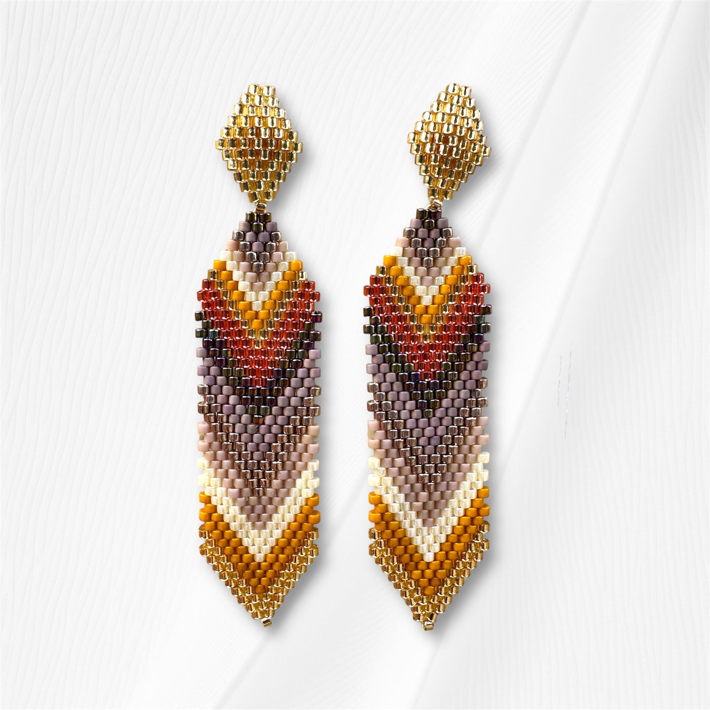 Sunset Shine Miyuki Earring