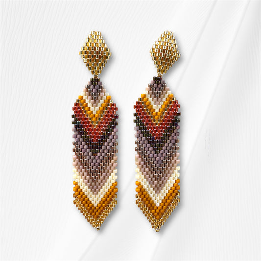 Sunset Shine Miyuki Earring