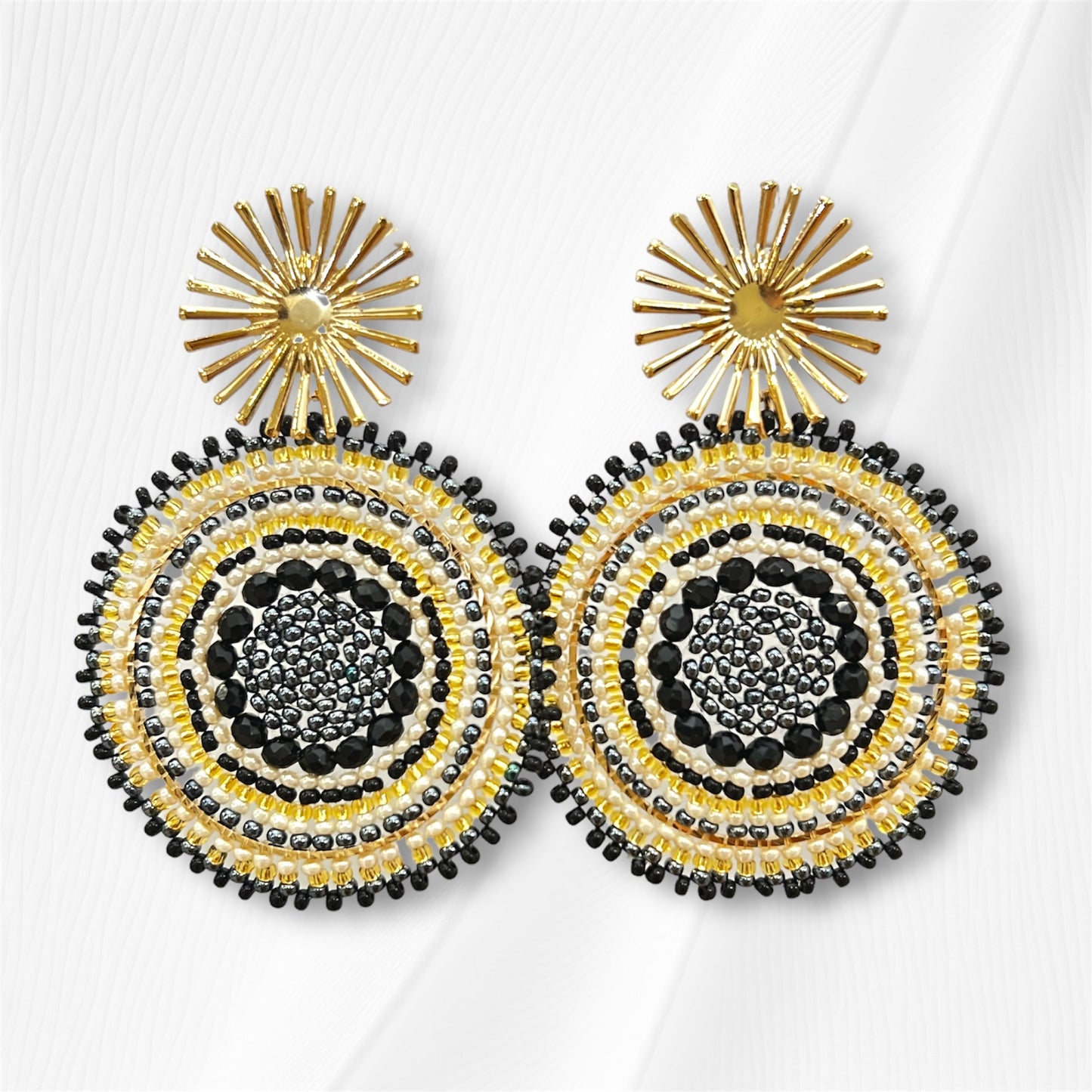 Extra Large Star Beaded Earring