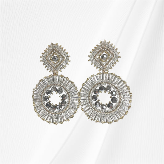 Silver Star Shine Earring