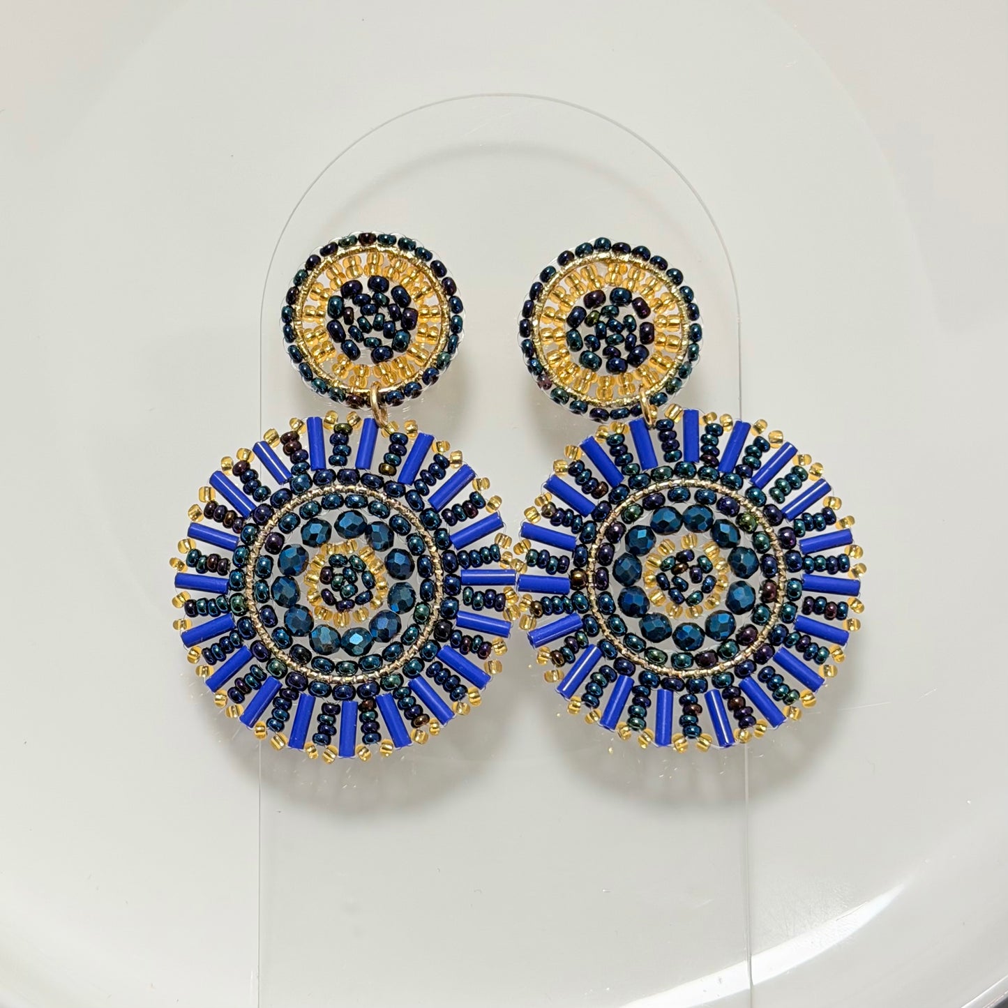 Crystal Blue Earring