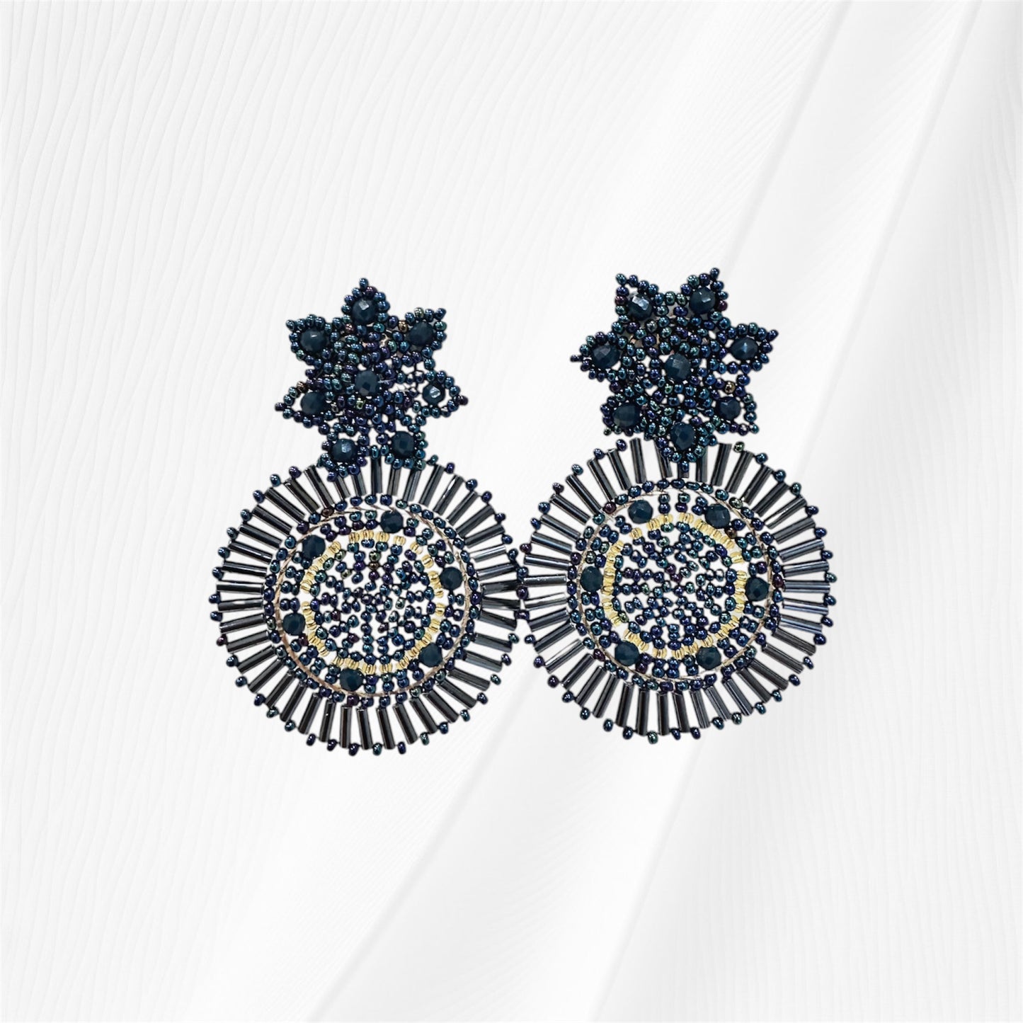 Navy Blue Sky Earrimg