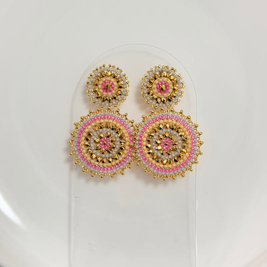 Shimmer Pink Earring