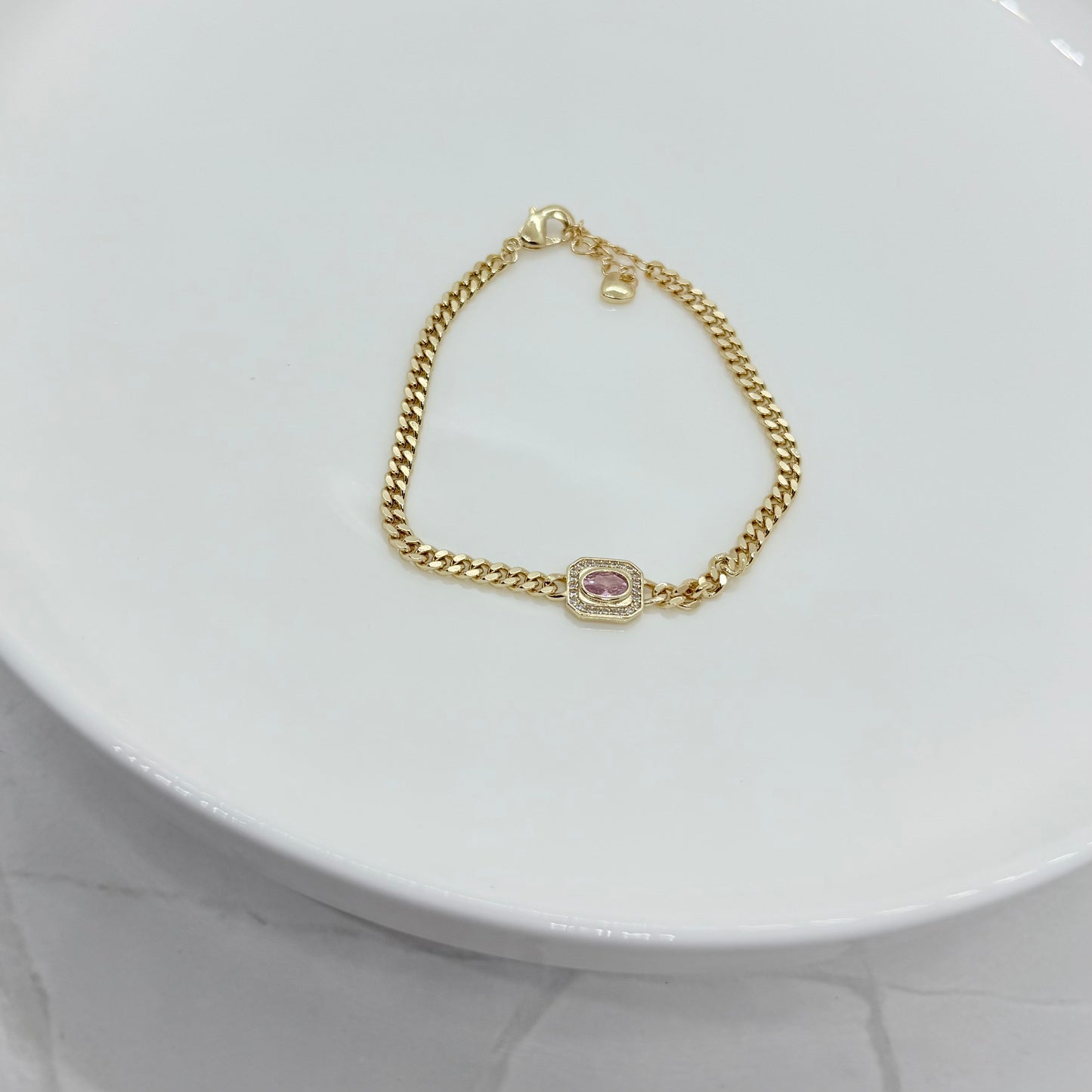 Pink & Gold Bracelet