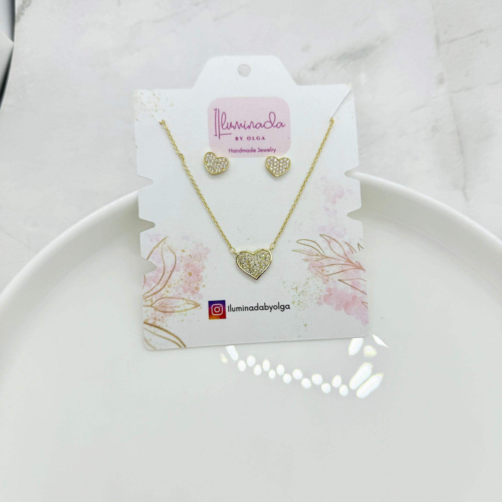 Timant Heart Set Diamond Heart Set – iluminadabyolga