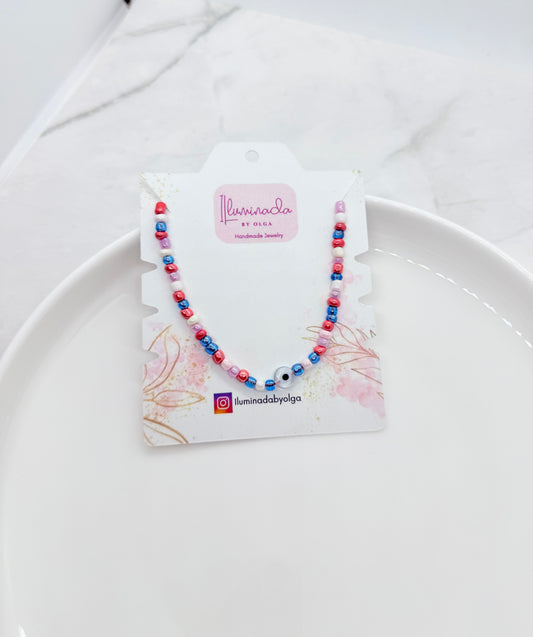 Red White & Blue Evil Eye