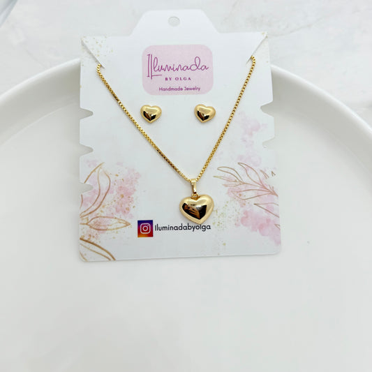 Gold Heart Set