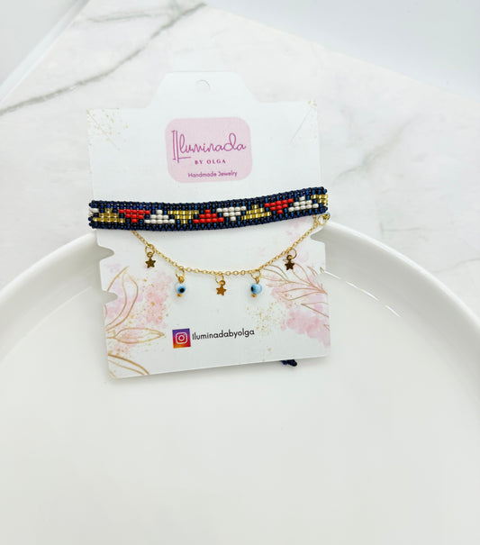 Double Evil Eye Anklet