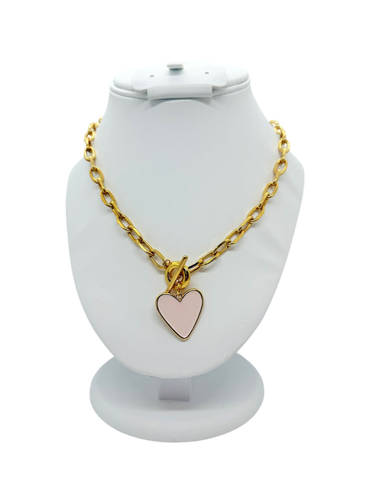 Pink Chain Heart