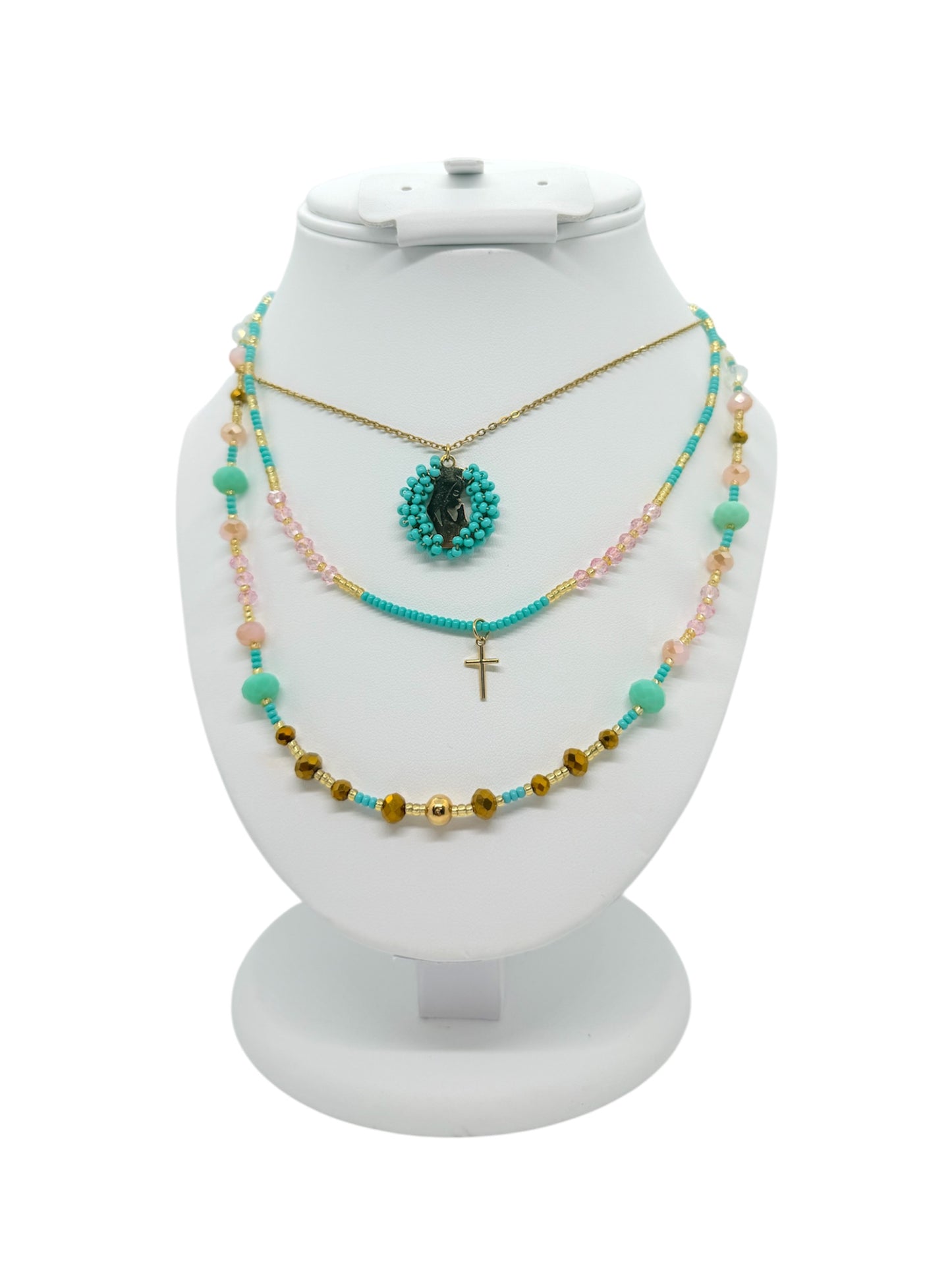 Beaded Virgen de Guadalupe