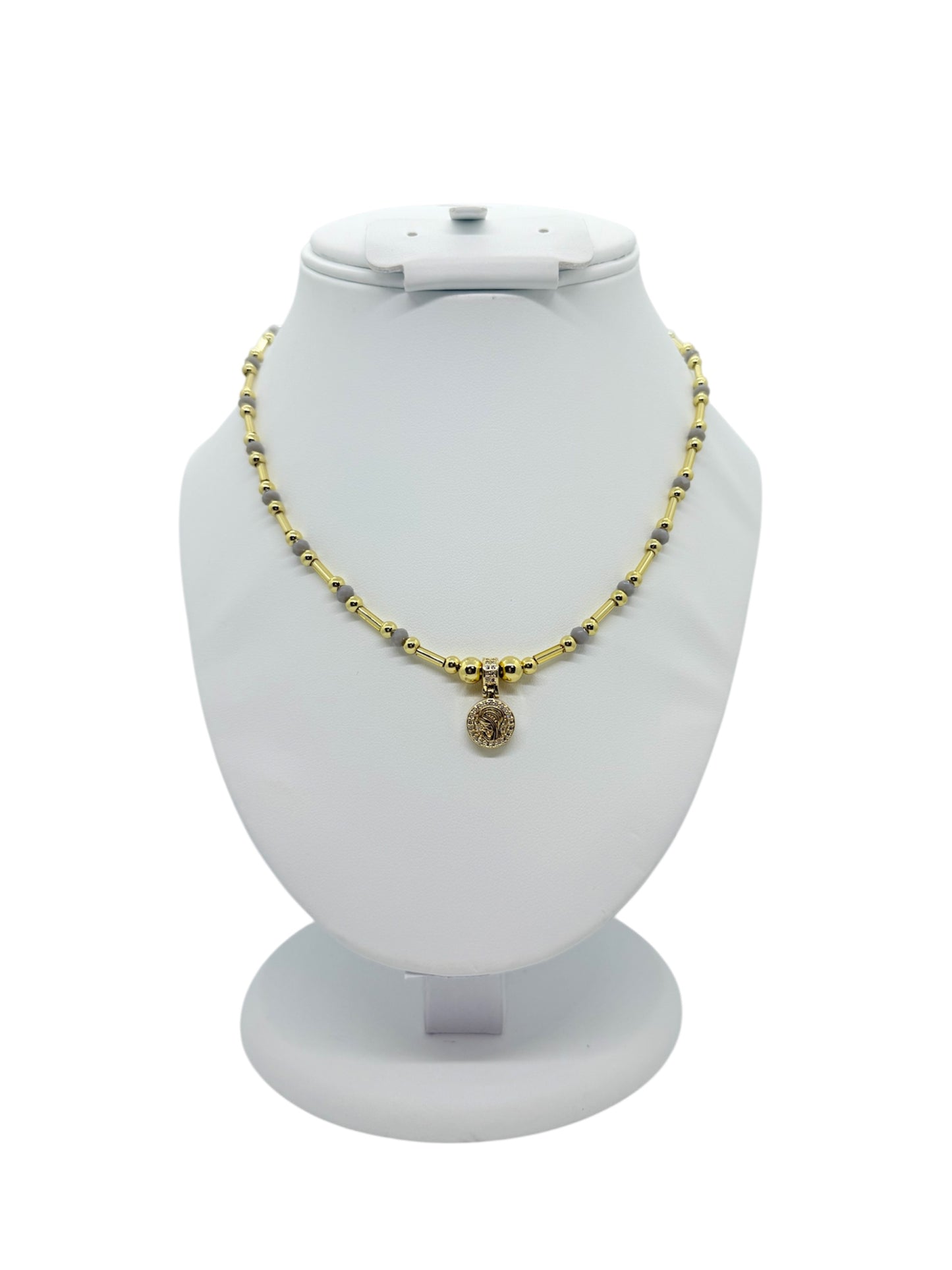 Silver & Gold Virgen Mary