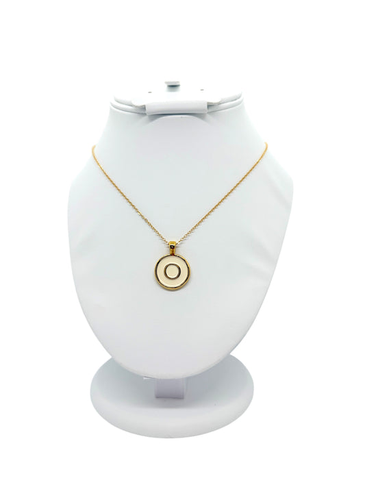Circle Initial Necklace
