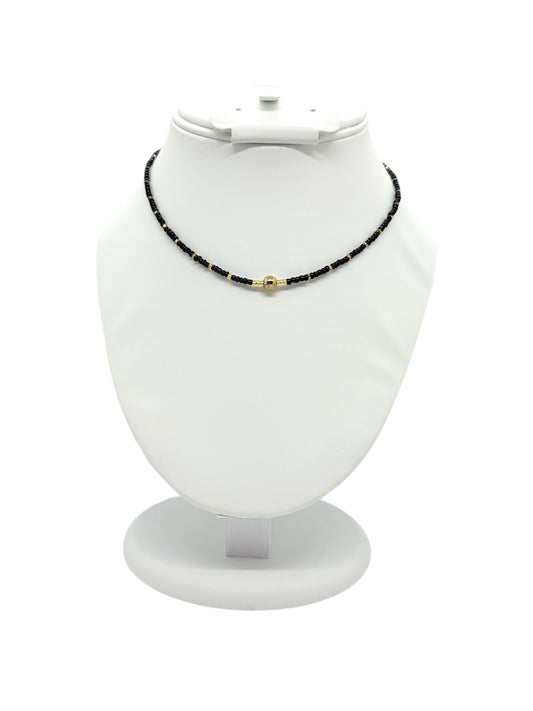 Black Beaded Chocker