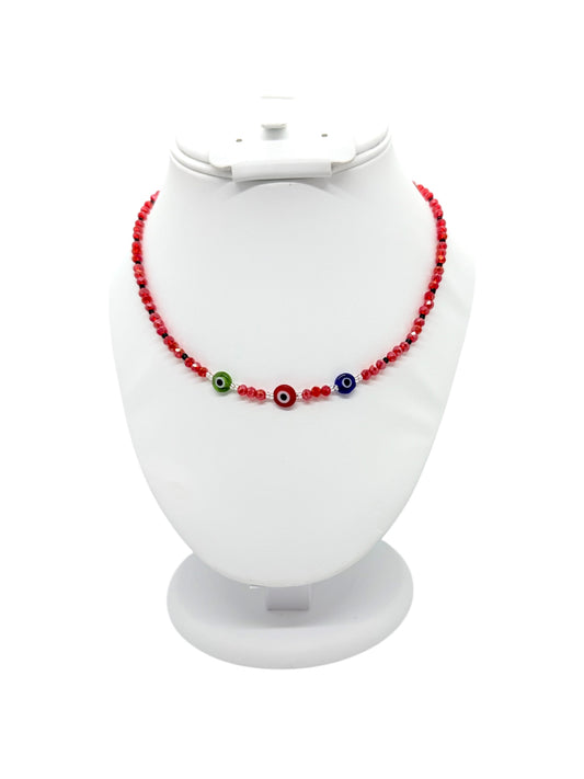 Multi Evil Eye Choker