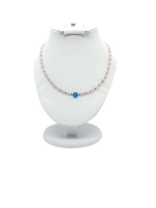 Pink & Blue Evil Eye